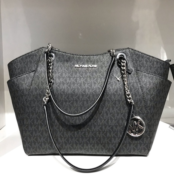 NWT Michael Kors Jet Set Travel Black JST tote bag - Picture 4 of 8